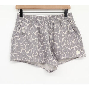 Vuori Women's Dash Shorts Athletic Opal Spots Grey White Sz M
